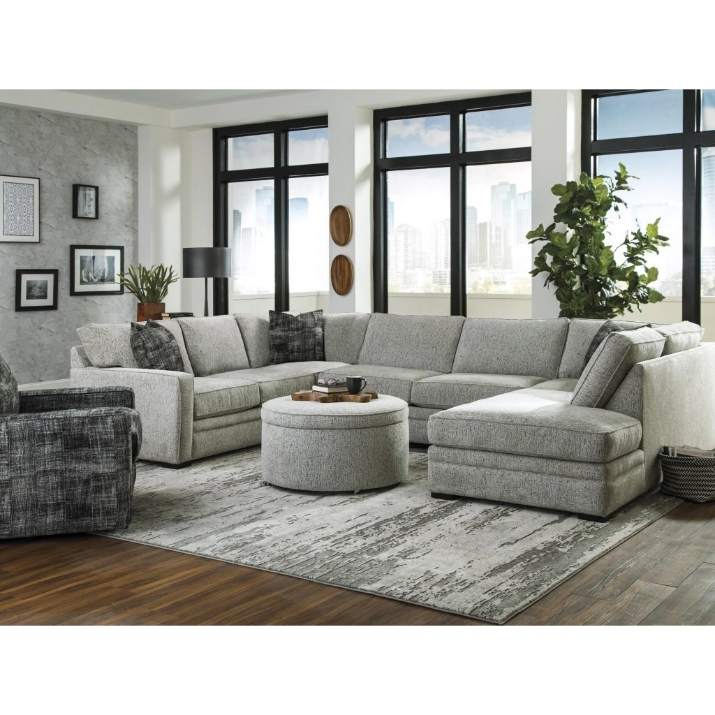 3-Pc Chaise Sectional w/ Pluma Plush Cushion
